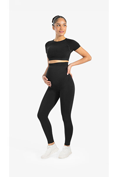 cervus Bloomar Women's Maternity Seamless High Waist Supported Stretchy Leggings