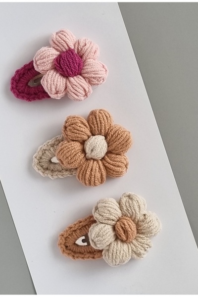 ELYTA 5 cm Çıtçıtlı Toka Seti 3 Adet – Saç Tokası Günlük Kullanım İçin