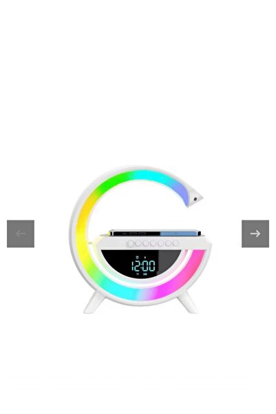 OEM Bluetooth Speaker with Wireless Charger 4 in 1 – Digital Clock, RGB LED Light, FM Radio, Micro SD Slot