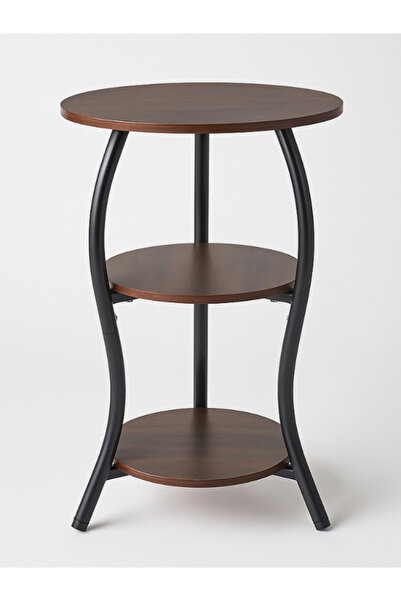 BEC60 Side table - three levels - modern design with storage shelves