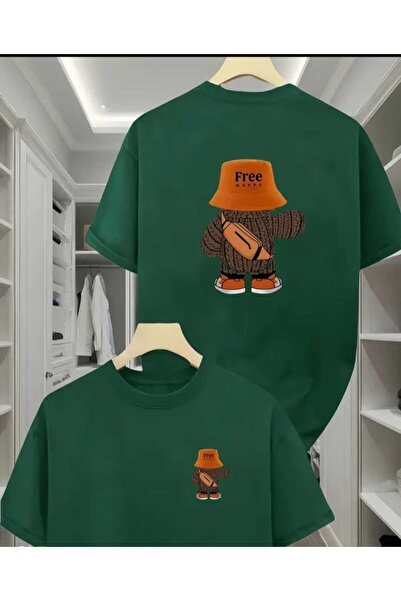 ORVIO Group Cowboy Hat Teddy Bear Printed T-Shirt