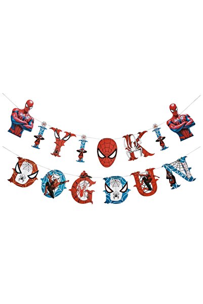 telaşe memuru لافتة مكتوب عليها عيد ميلاد سبايدر مان - مفهوم عيد ميلاد سبايدر...