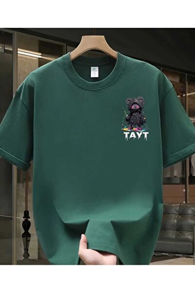 ORVIO Group Gothic Teddy Bear and Neon Printed T-Shirt