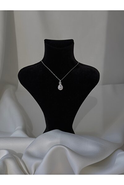 NB STEELORA قلادة فضية من الصلب بطول 45 سم