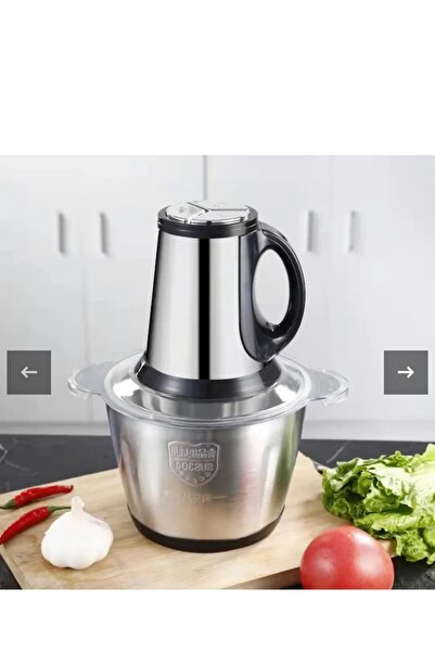 OEM 2L Electric Chopper, Multifunctional with 4 Stainless Steel Blades, 2 Speeds and Stainless Steel Bowl