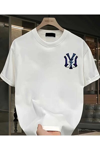 ORVIO Group Neon Lightning Logo Printed T-Shirt