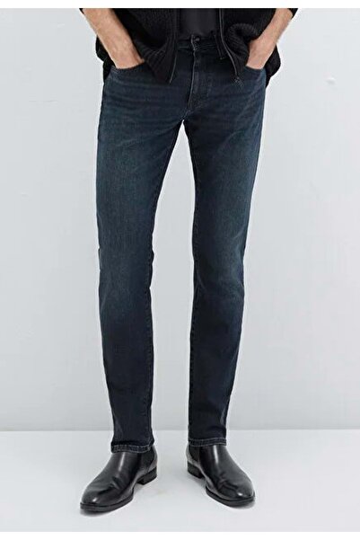 Mavi 0042287868 Pantaloni Jake Lux Black Misty Vintage Dark Jean Pantaloni pentru bărbați Pantaloni din denim ALBASTRU ÎNCHIS