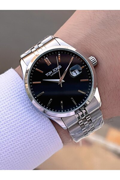 Tom Jones Men's Wristwatch 10088 with Bracelet Gift, Steel Strap, 3 Atm Water Resistant, 2 Years Warranty.