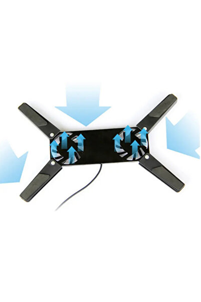 Generic Portable Laptop Cooling Fan – Small Size Dual-Fan Cooler | High-Speed Quiet Operation | Compact