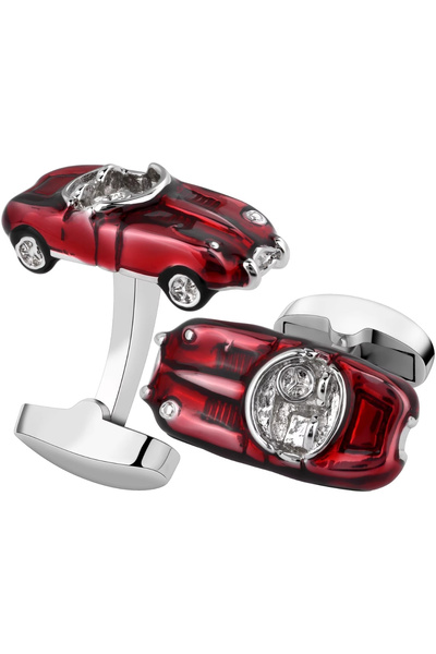Omark Cotton Red Classic Car Kol Düğmesi