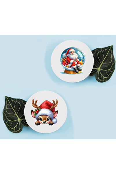 cuboo home Gift Christmas Coaster 2 Pieces 9 cm