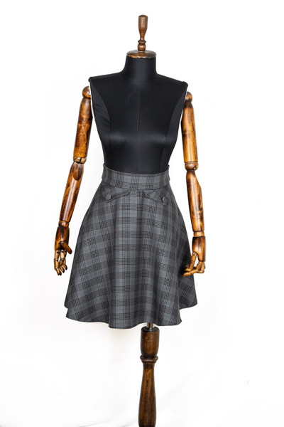 Sihirli Düğmeler Flared Skirt