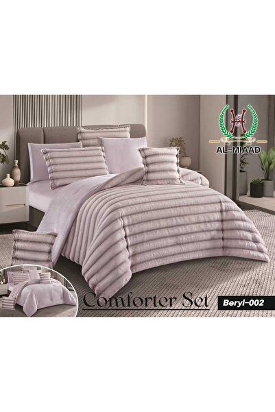 Moon Pearly Winter Bedspread Set, Soft Rabbit Fur, 8 Pieces, Royal Velvet