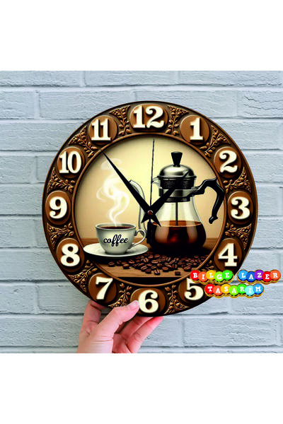 Bilge Lazer Bilge Ahşap RETRO TASARIM 2D görünümlü ( kabartma degildir)Dekora...