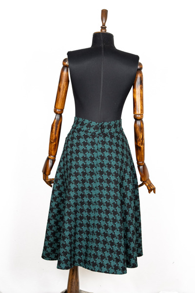 Sihirli Düğmeler Flared Skirt