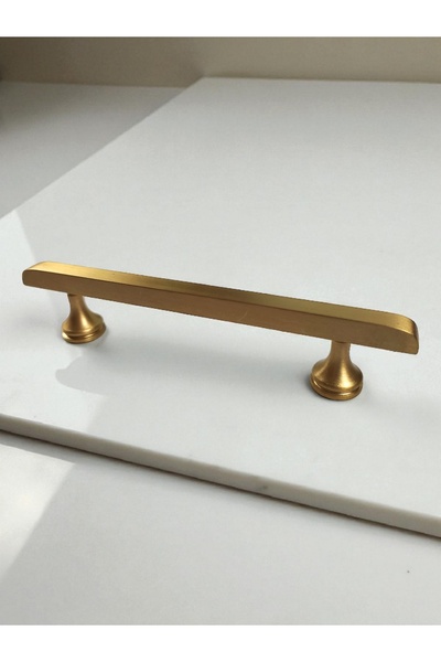 Dizaynhouse Armonia 224 mm Mâner pentru dulap din alamă 100% – Mâner pentru sertar clasic modern realizat manual – Mâner din alamă