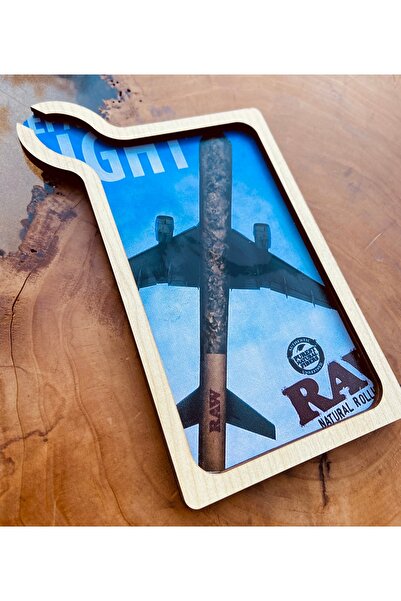 Chase Raw flight ahşap tütün tepsi