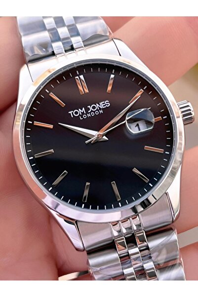 Tom Jones Men's Wristwatch 10088 with Bracelet Gift, Steel Strap, 3 Atm Water Resistant, 2 Years Warranty.