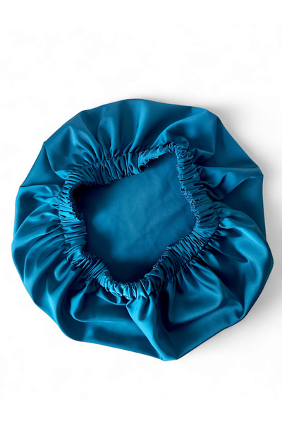 BONNETLAND Turquoise satin bonnet