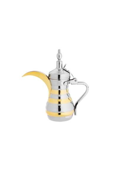 cc bin shihon Two-tone spiral coffee pot and teapot set, a luxurious stainless steel Arabic coffee hospitality set, rust-resistant