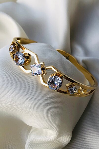 Bonicce سوار نسائي فاخر من الفولاذ المقاوم للصدأ