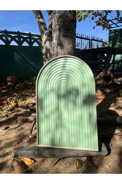 CIGILWOOD MINT GREEN BELT AHŞAP BOHEM TABLO 2 MİNT YEŞİLİ BOHEM TABLO