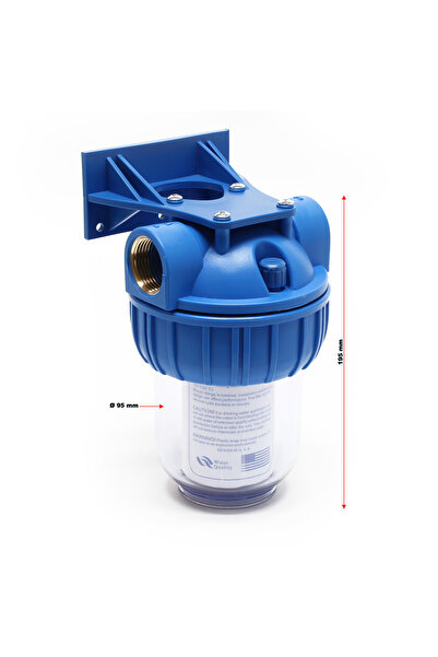 Naturewater Filtru de apa 1 treapta NW-BR5B, 1/2”, cartus PP 5μm, suport pere...