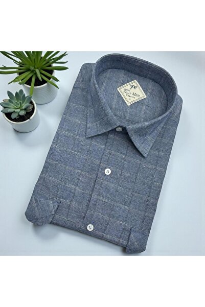 EREN STYLE Cămașă clasică din flanel de iarnă, 100% bumbac, cu mâneci lungi, ...