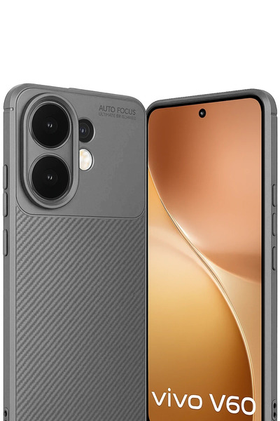 NewFace Lvsqvr Vivo V60 5g Auto Focus Carbon Cover (214238) - Gray