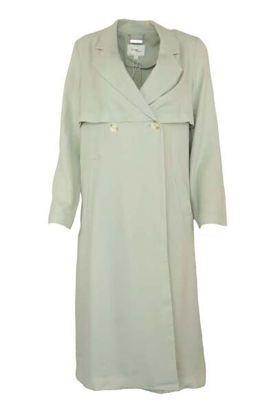 Vero Moda Kate Light Green Coat - M, Green, polyester | viscose