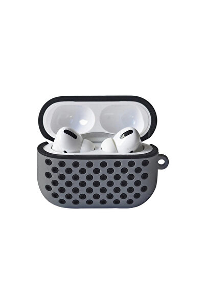 Ardan Home حافظة Airpods Pro 2 (الجيل الثاني) الرياضية المثقبة - رمادي-أسود