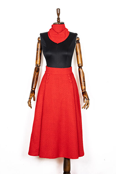 Sihirli Düğmeler Vintage Skirt