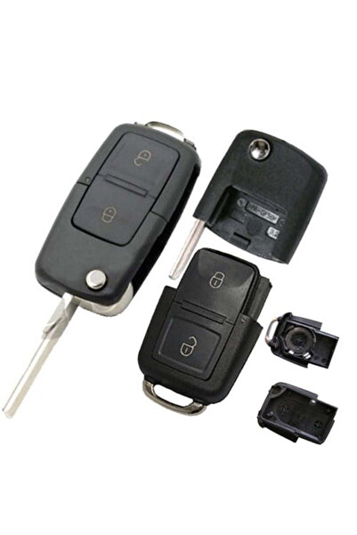 BRENET Carcasă cheie Briceag pentru VW cu 2 Butoane, lamela HU66, Aftermarket