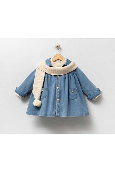 Noy Noy Noynoy Badili Denim Gilet with Collar 3-Piece Set