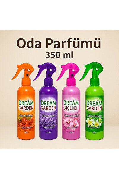 DREAM GARDEN 350 ML ODA VE ARAÇ KOKUSU BAHAR ÇİÇEKLERİ -EGZOTİK-LAVANTA-ÇİÇEK...