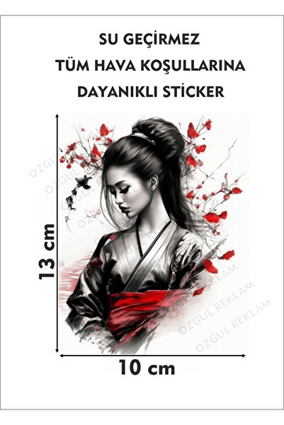 ÖZGÜL REKLAM Japon Sticker / Anime Kız Sticker / Araç Sticker / Motor Sticker...