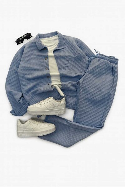 HIRSCH Quilted Shirt Baggy Pants