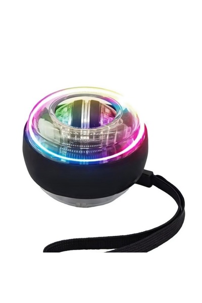 KESNUP Жироскопична топка с LED осветление за трениране на ръце, китки и пред...