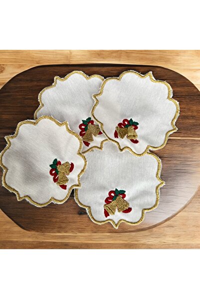 Rachel New Year Design 6-Piece Coffee Presentation Napkin Set-Coaster 11 cm