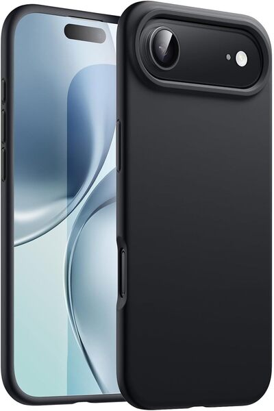 BESTONE Hepiide iPhone Air Silicone Case - Premium Solid Silicone Cover (Black)