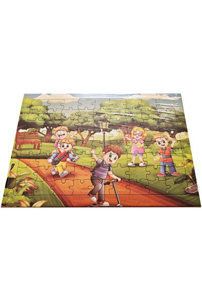 Mahi Max 72 Parça En Büyük Boy Renkli Resim Karton Yapboz Puzzle 38x28cm - Ka...