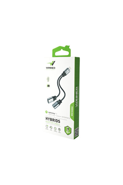 WINNER محول وينر لايتنينج إلى AUX 3.5 مم + محول صوت لايتنينج