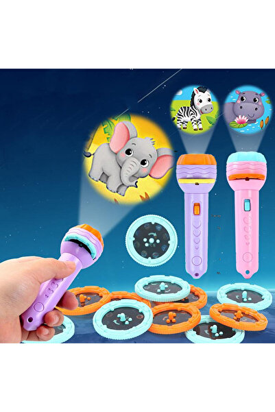 sallma Mini toy projector for children with animals, fruits, plants, fish - 48 images