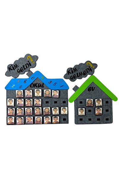 Home Okul öncesi ve ilkokul sınıfları için özel tasarlanmış ‘Kim Geldi – Kim Gelmedi’ Keçe Yoklama Panosu