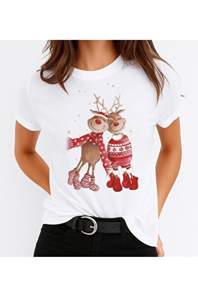 OEM Tricou 100% bumbac cu imprimeu de Crăciun