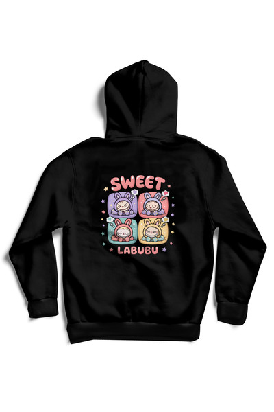 Koi Art Design سترة لابوبو ديزاين مطبوع للجنسين للنساء/الرجال باللون الأسود ب...