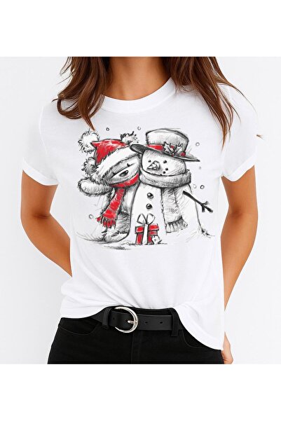 OEM Tricou 100% bumbac Ursuleț și Om de zăpadă