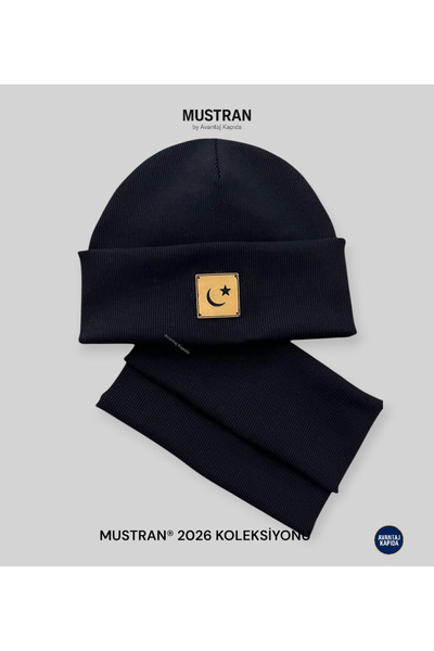 Mustran Teen & Adult Unisex Beanie Neck Gaiter Set of 2 | One Size+12 Years | 95% Cotton | Double Layer 4 Layer Ear