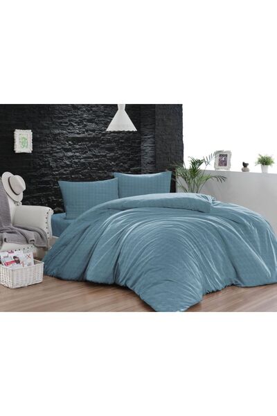 GENÇEV HOME COLLECTİONS Double Duvet Cover Set with Elastic Sheets