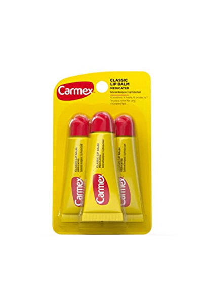 BRONZENET Carmex Classic Medicated Lip Balm - 3 Pieces - 10 g